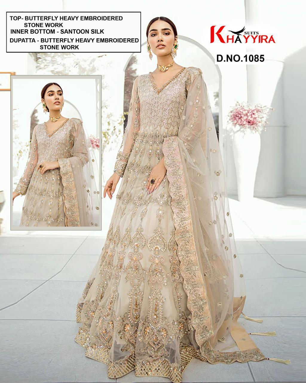 PAKISTANI SUITS D NO 1085 BY KHAYYIRA